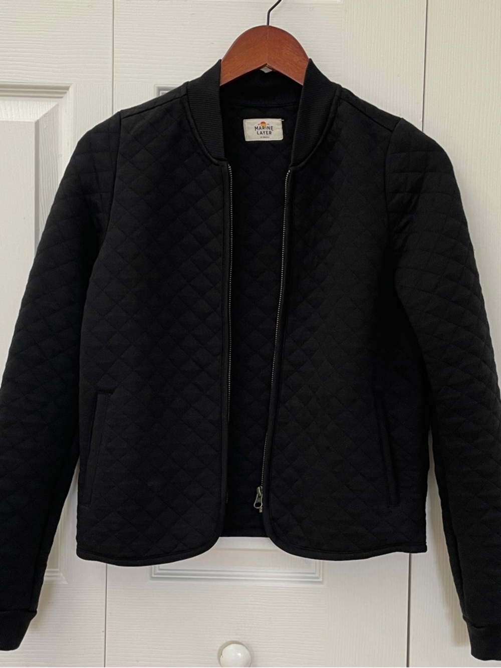 Marine Layer Corbet Quilted Bomber Jacket